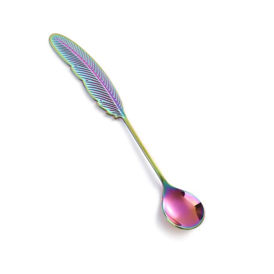 Coffee Spoon Smooth Edges Easy To Clean Comfortable Touch Pretty Attractive Unique Mixing for Bar