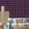 Purple Plum and Black Checkered Wallpaper for Living Room and Bedroom 50x1000