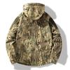 Men's Outdoor Casual Cotton Wear Multi-Pocket Hooded Military Fleece Thickened Medium and Long Thick Jacket Men's