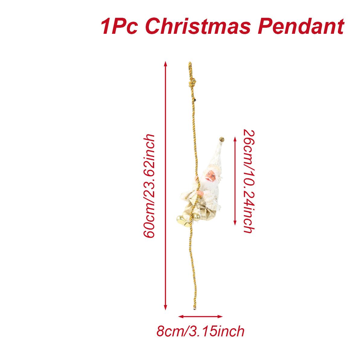 

Рождественский кулон в виде куклы Санта-Клауса Рождественское украшение для дома 2025 Рождественская елочная игрушка Рождественский елочный кулон Навидад Новый год 2026