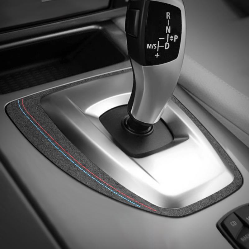 Carbon Fiber Car Central Control Gear Shift Panel Trim Cover Performance Sticker For BMW E60 5 Series Car Interior Accessories