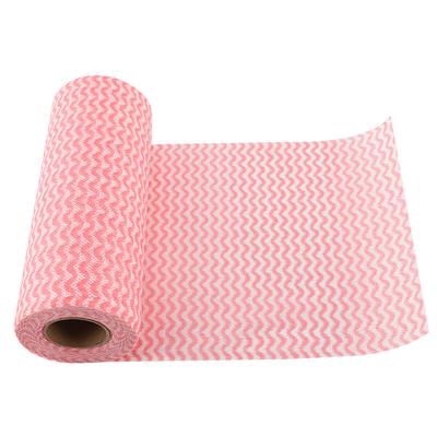 50pcs Disposable Non Stick Oil Non Woven Duster Dish Cloth Hand Towel for Kitchen (Red)