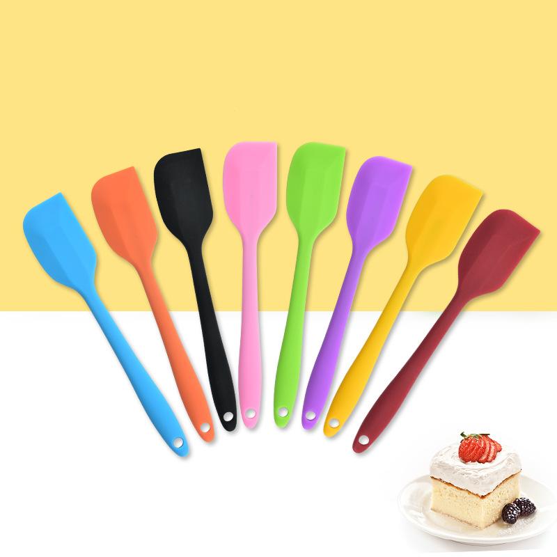 BE_ 1pc Mini Silicone Cream Butter Cake Spatula Mixing Batter Scraper Brush Tool BE_ 1pc Mini Silicone Cream Butter Cake Spatula Mixing Batter Scraper Brush Tool