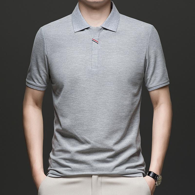 Men's POLO Shirt Short Sleeve Lapel Premium Casual Business T-Shirt Men's Dad Clothes