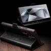 QIALINO For Samsung Galaxy S24 Ultra Wallet Case Genuine Cow Leather Folio Flip Cover