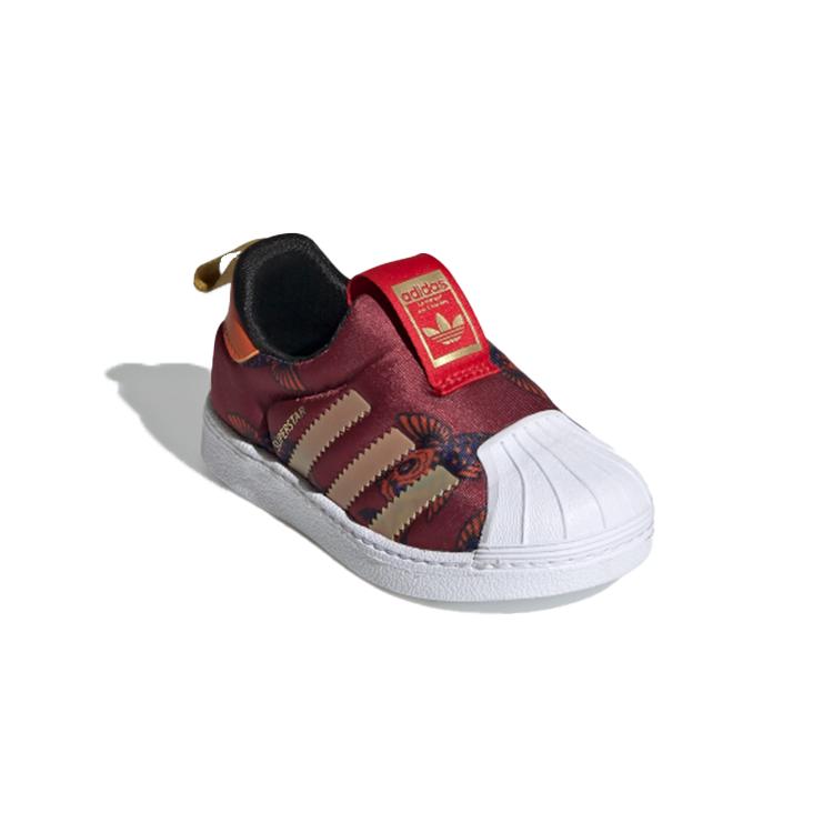 Adidas Originals Breathable Low top Toddler Shoes Red Gold Infant And Toddler FV7772