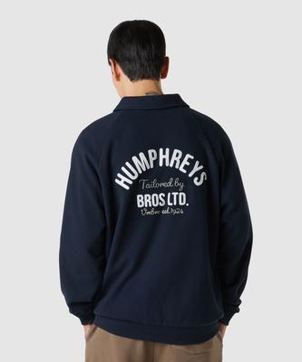 UMBRO Hbl Royal College Waffle Collar Sweatshirt Navy (Uq311Cfs95)
