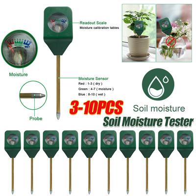 3-10PCS Mini Flower Potted Soil Analyzer Moisture Meter Hygrometer Tester Garden Plant Flower Soil Analyzer Analysis Instrument