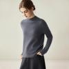 Damen Kaschmirpullover: Halbhoher Kragen, Langarm, Enganliegend, Gestrickter Pullover für Herbst/Winter