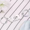 Splicing Love Rabbit Stainless Steel Keychain Cute Heart Design Fashion Couple Best Friend Pendant Practical Gift