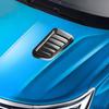 Lot de 2 grilles d'aération pour capot de voiture, résistantes aux UV, résistantes à la lumière, couleur unie, taille universelle, faciles à installer