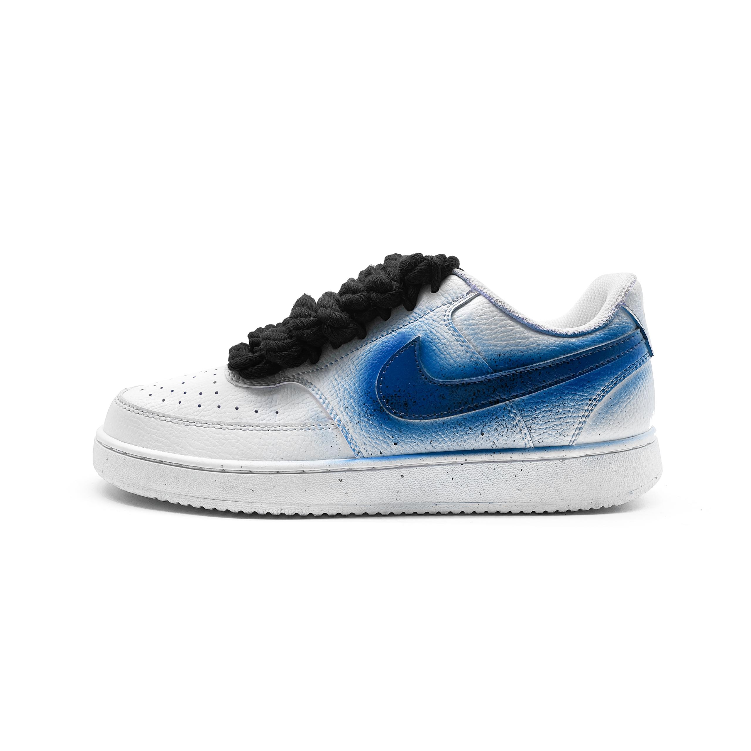 

Nike Court Vision 1 White Day Fireworks, Blue Low top Skateboard Shoes Unisex White Blue DH2987-101(team912- ) 36