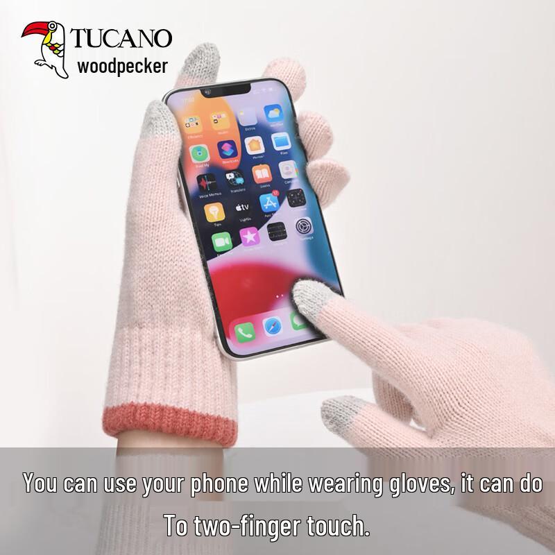 Woodpecker Women's Winter Wool Touchscreen Gloves