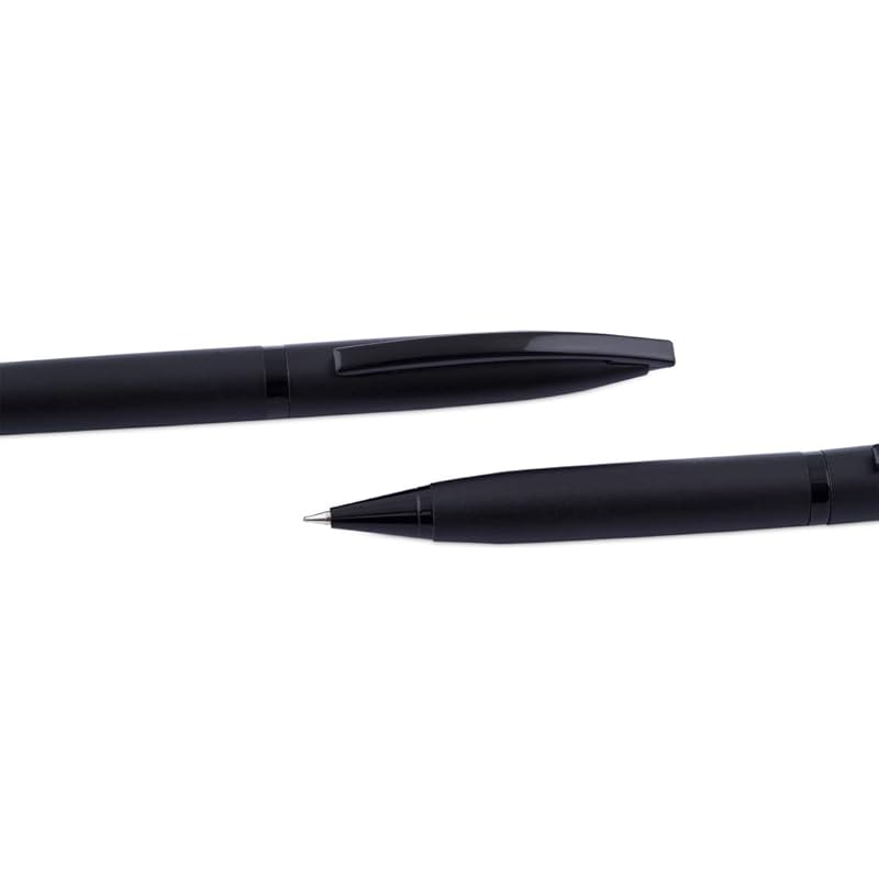 

Coi Full Black Pen Set With Blue Ink And Executive Use Roller And Ball Point Pen (Set Of 2 Pens) 21 чёрный