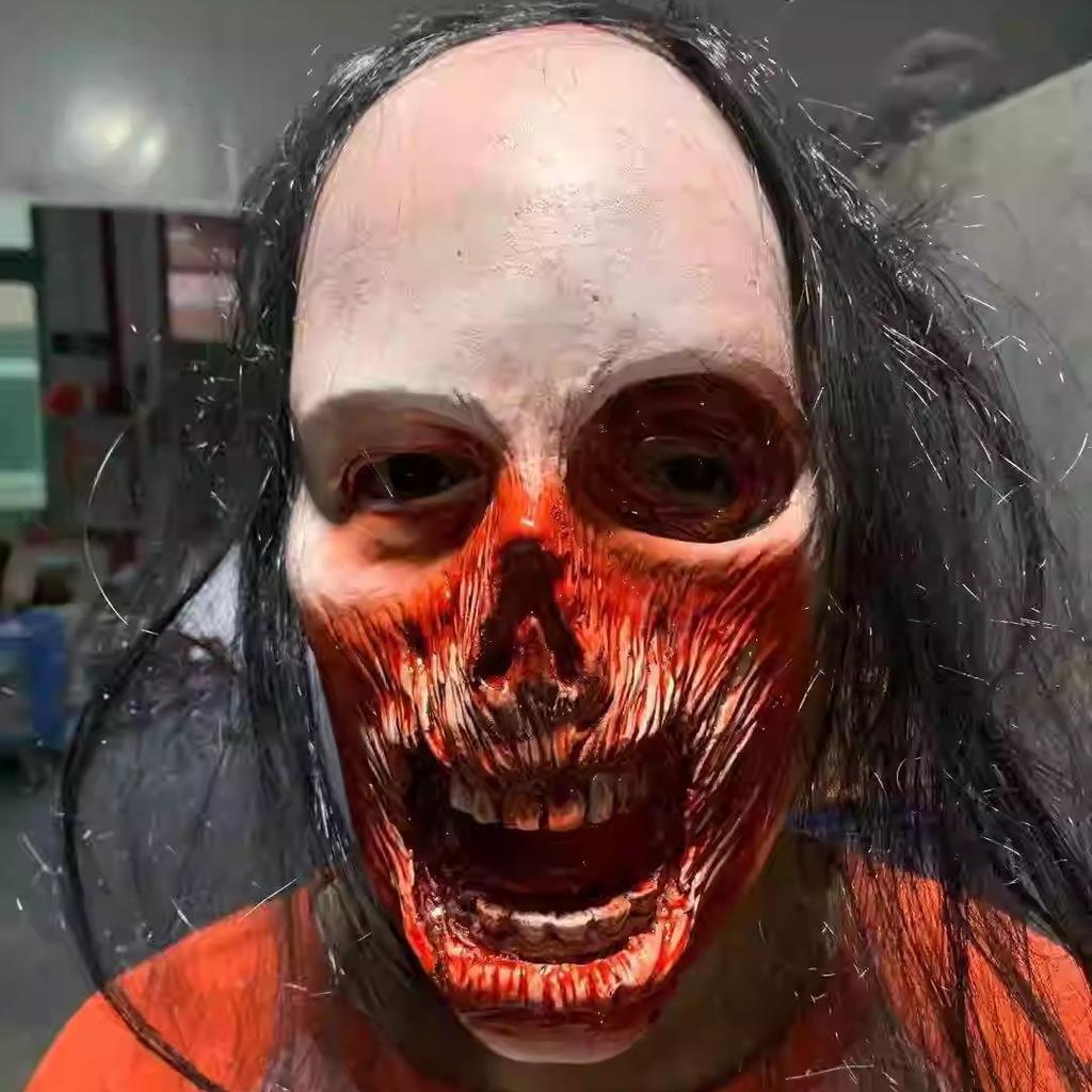 Halloween horror mask Halloween Scary and Funny Ghost House Decoration Props cosplay Sadao Pen Demon Headgear