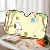 Cartoon S-Snoopy Sleep Peanuts Car Sunshade Curtains Windshield Car Windscreen Cover Sun Shade Auto Visor Car Accessories