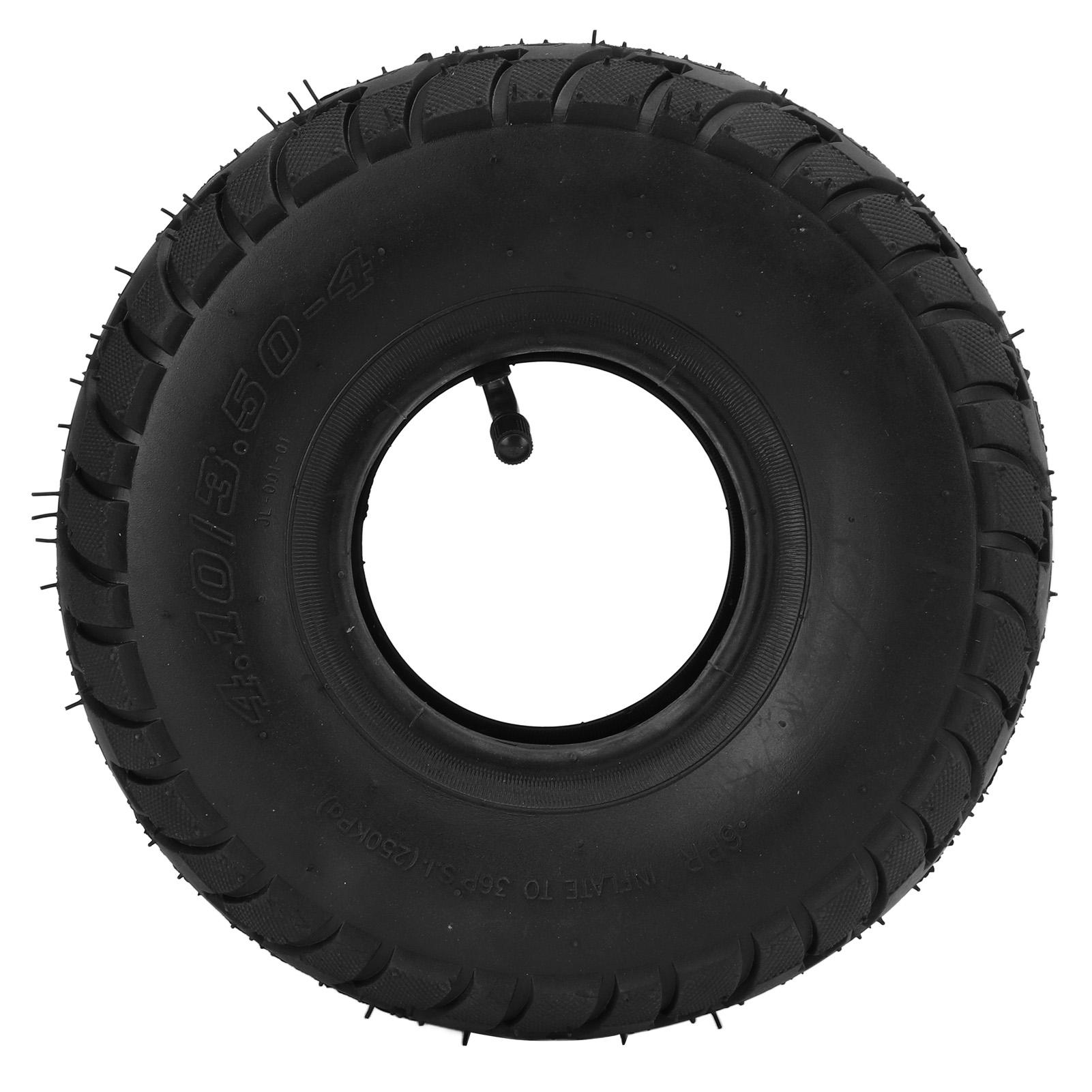 

10 Inch 4.10 3.50‑4 Inner Tube Tire with Bent Valve 4.10 3.50‑4 Rubber Inner Outer Tyre Pneumatic Tire Replacement