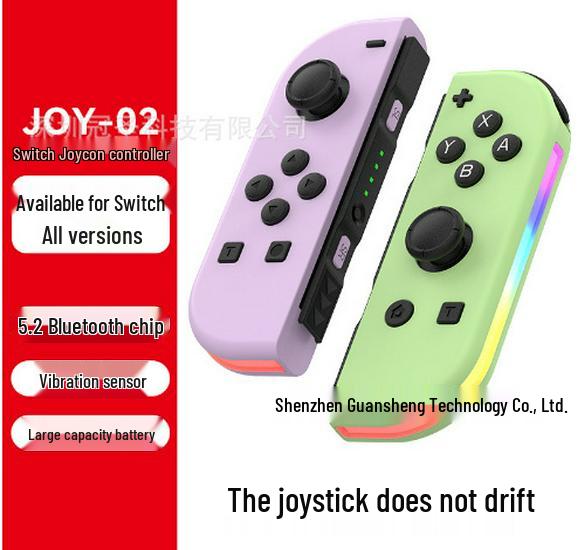 Switch Joy-Con Wireless RGB Bluetooth Game Controller Pair with Lights