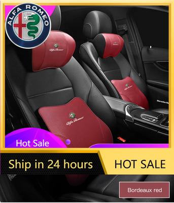 Car Stickers For Alfa Romeo Car Neck Pillow Seat Headrest Support Waist Pillow Accessories For Alfa Romeo Giulietta GT 159 147 1