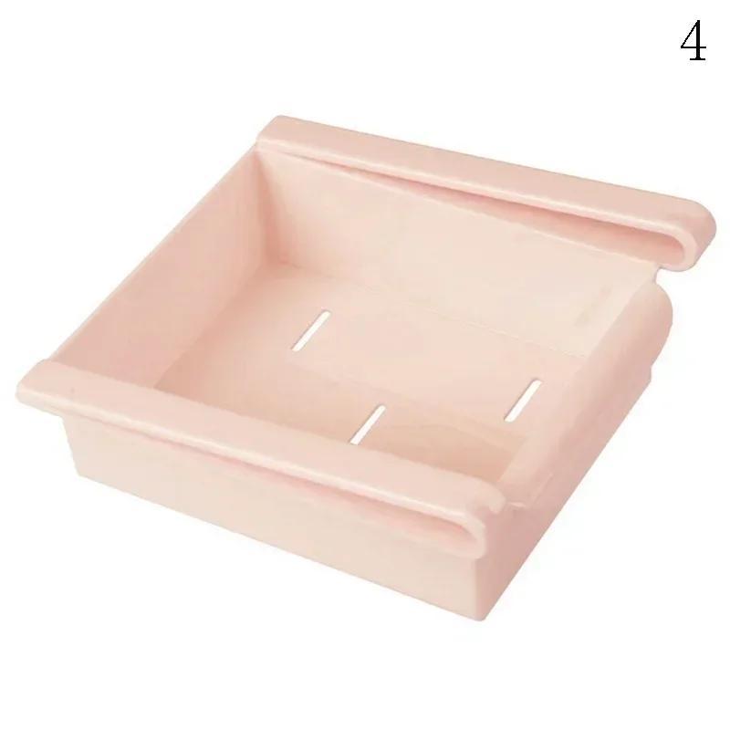 1 Pcs Slide Kitchen Refrigerator Storage Box Food Container Fridge Freezer Space Saver Organizer Storage Rack Shelf Holder