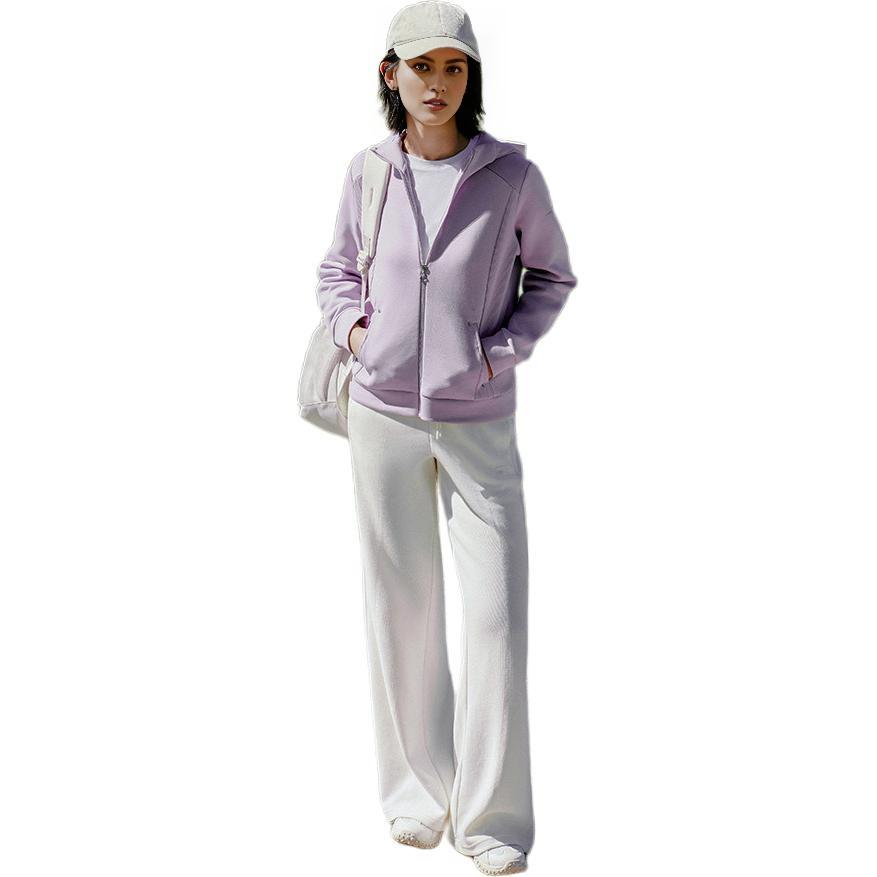 Anta Training Series Simple Casual Versatile Zip Hoodie Women hoodies 162617710S-4