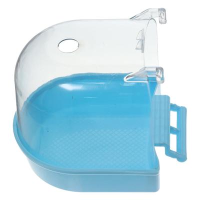 Hanging Bird Bath for Cage Transparent Bathtub Tube for Medium and Small Parrots Cage Accessory