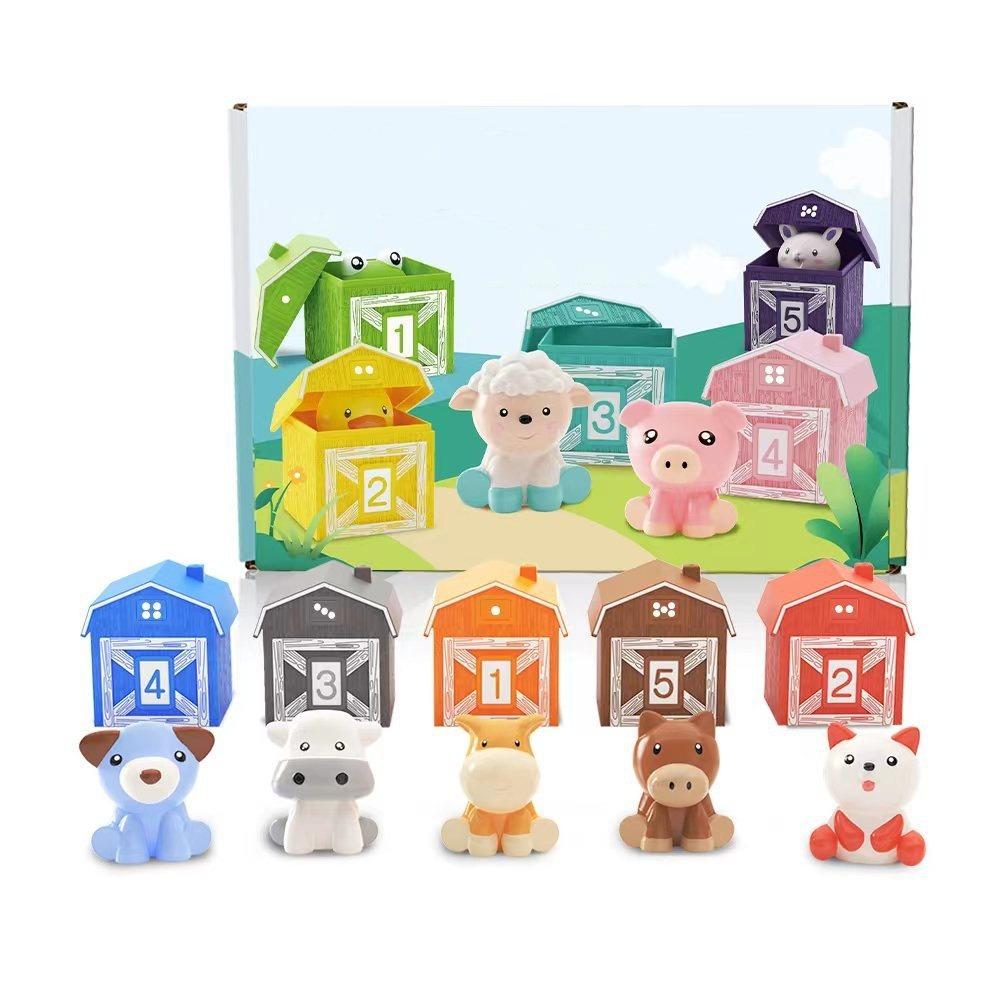Interactive Animal Matching House Color Sorting Toddler Learning Toys  Kids Toy