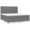 VidaXL Divan Bed with Mattress Dark Grey 160x200cm Fabric - Model 3142666
