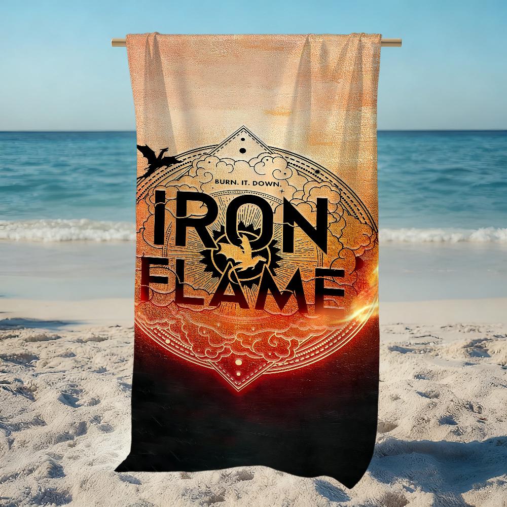 Books F-Fourth Wing Iron F-Flame Towel Beach Quick Dry Soft Pool Towels Gift for Travel Gym Shower Camping sports