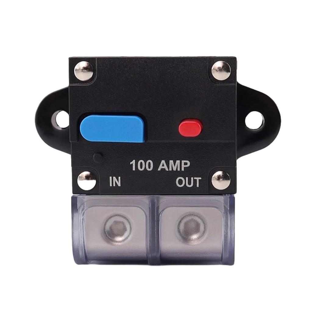 50A to 300A Circuit Breaker with Manual Reset for Car System Waterproof Marine Circuit Breaker Reset Fuse 12V- 48V DC(200A)