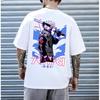 Naruto Kakashi Teacher Cyber Style Tshirt Mens Anime Pattern Printed Short Sleeve Fashion High Quality Trendy Cotton Top