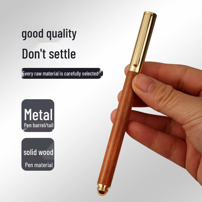 Brass Sandalwood Business Ballpoint Pen Gift Set with Engraving Option