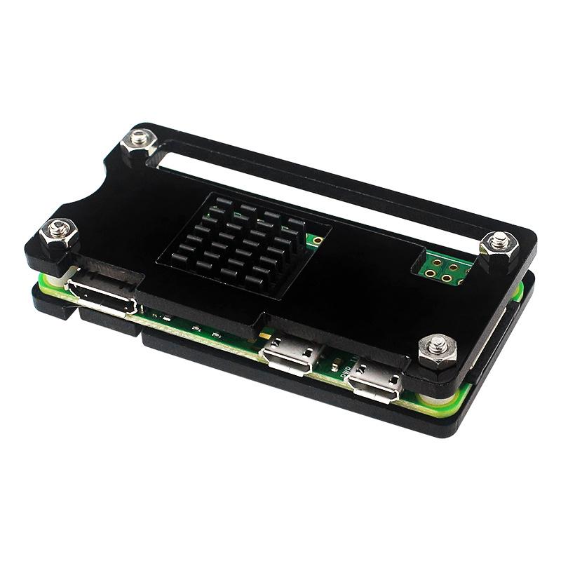Acrylgehäuse für Raspberry Pi Zero 2W mit Kühlkörper