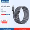 3m Extra-Long 100/60W Fast Charge Nylon Type-C Cable for Phones & Laptops
