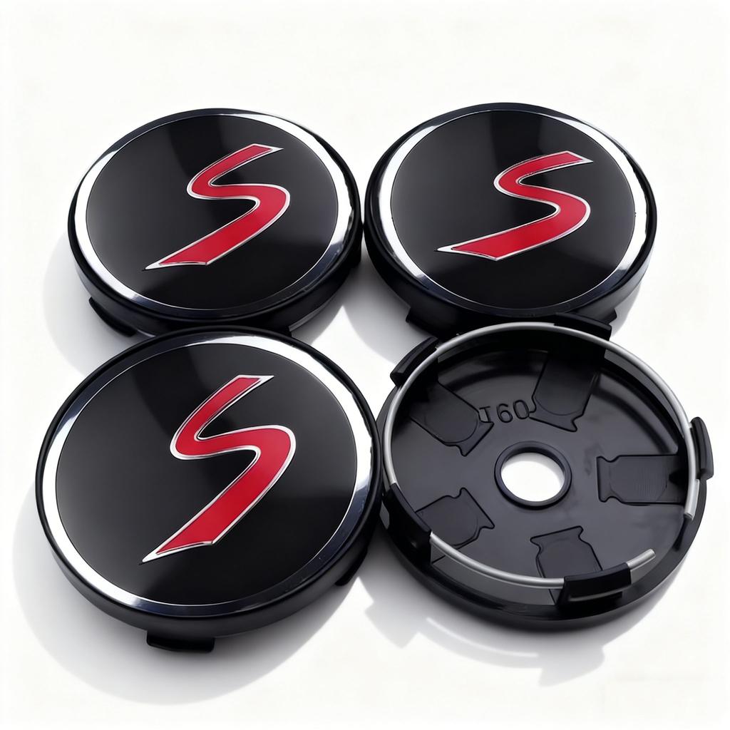 4pcs 56/60mm Car Wheel Hub Cap Tire Rims Center Cover Hubcaps Sticker For Mini Cooper S R56 R50 R53 F56 F55 R60 Accessories