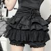 GlowGirl Frau Gothic Harajuku Straße Netzdruck Träger Schwarz Kleider Samt Spitze Korsett Bandage Midi Kleid Club Party Sommer