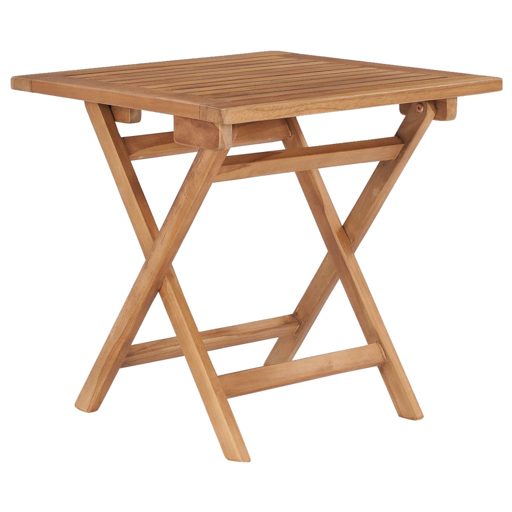 Klappbarer Gartentisch 45 x 45 x 45 cm Massives Teakholz