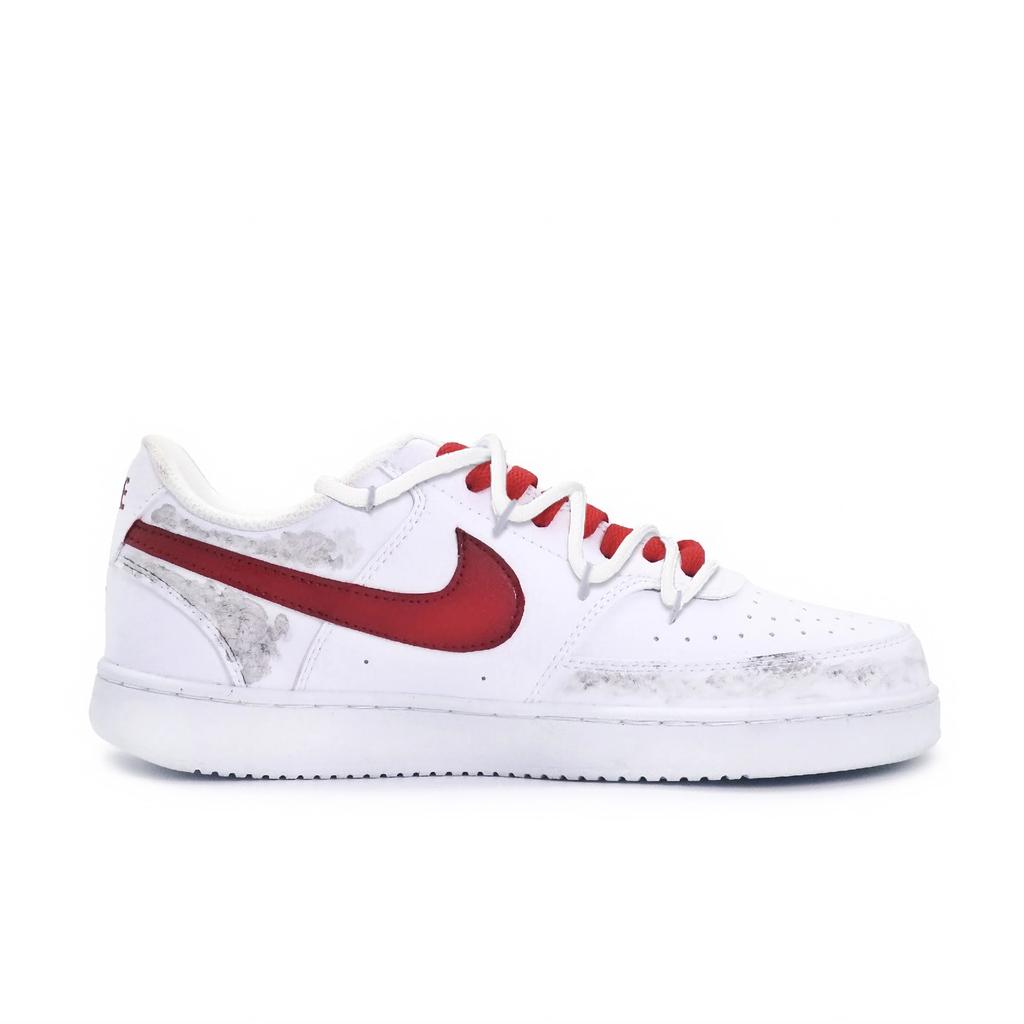 Nike Court Vision Lightweight Breathable Low Top Skateboard Shoes Men's Red DH2987-101(Team646- 2)