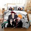 New Anime Bleach Cartoon Print Duvet Cover Pillowcase Bedding Set Double Twin Full Queen King Adult Kids Bedclothes Quilt Cover