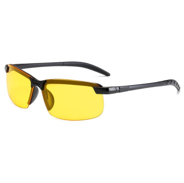 Night Vision Glasses PC Frame Sunglasses Men Outdoor Sport Sun Glasses Vision Driver Goggles Night Vision Glasses Yellow Glasses