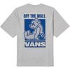 Vans Off The Wall Round Neck Fashion Versatile Short Sleeve T-Shirt Unisex Tops Light-Gray VN000NMDCFJ