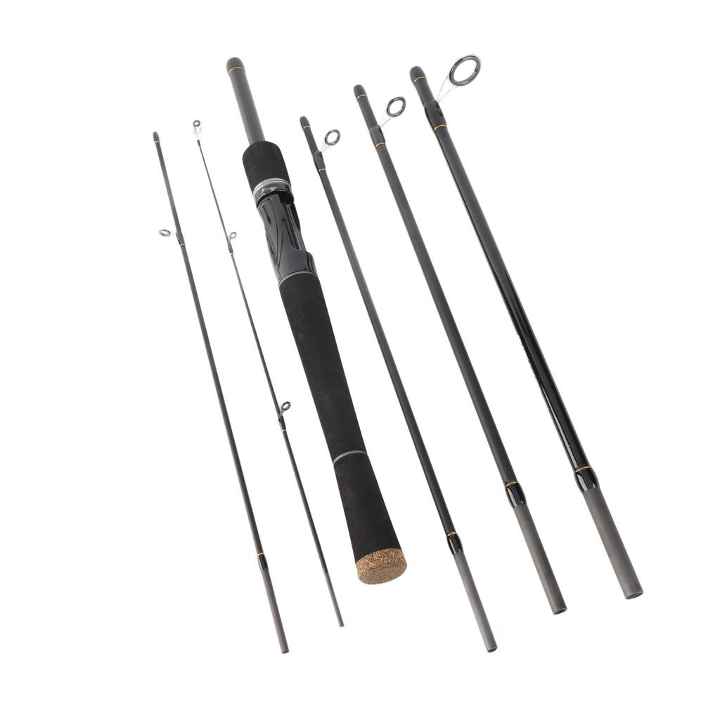 6-teilige Angelrute Ultraleicht Spinnrute Castingrute Reiseangelrute mit Aufbewahrungstasche