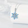 Creative Shiny Snowflake Pendant Necklace, Exquisite Pendant Necklace For Men