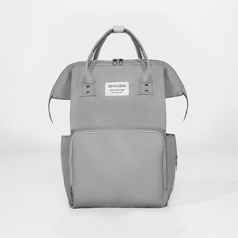 

Solid color portable large-capacity mommy bag, multi-functional storage bag, Bao Ma travel trailer mother and baby bag серый