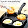 4-In-1 Mini Egg Cooker, Non-Stick Single Handle Frying Pan, Dishwasher Safe, Compatible with Electric Coil Stoves, Versatile Kitchen Gadget