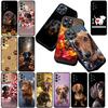 Hülle für Apple iPhone 17 16 14 15 Plus Pro Max 16E ProMax + 15Plus 15+ 16+ Hülle Silikon Handyhülle Hintergrundbild Dackel Hund