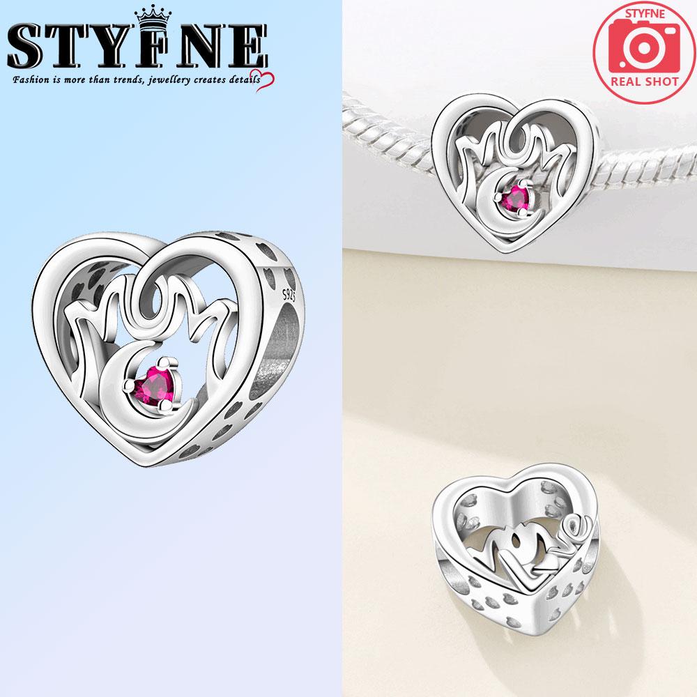 Copper Heart Mother And Daughter Hugging Each Othercharms Beads Pendant For Original Bracelet Woman Girl Jewelry