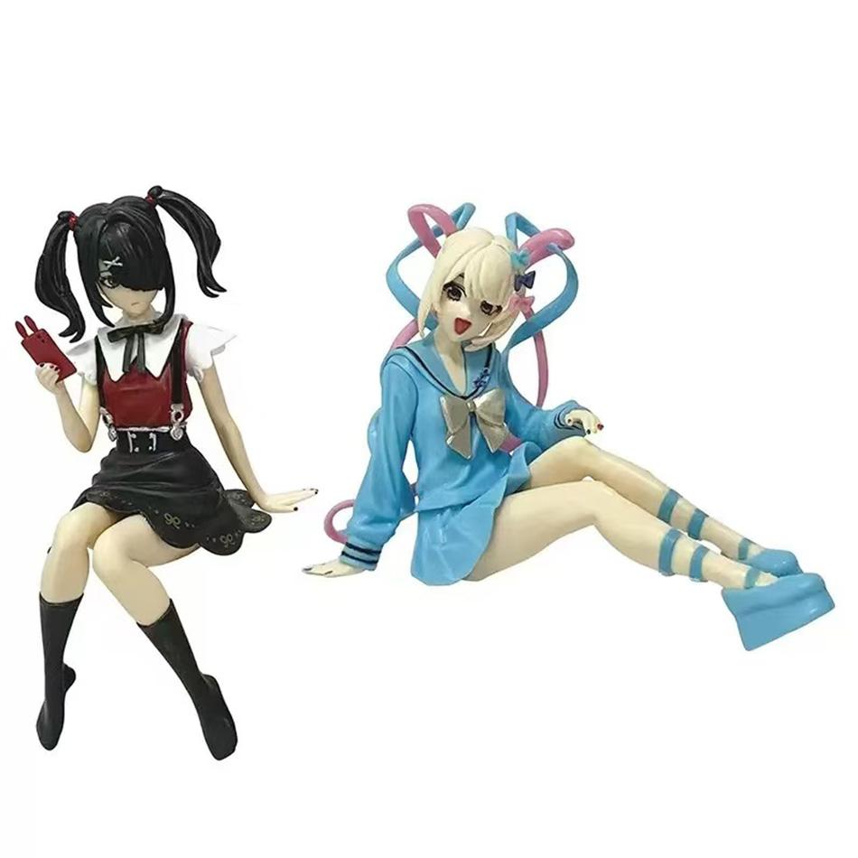 13CM Anime Trengende Jente Overdose KAngel Figur Liten Sete Serie Stående Animasjonsmodell Leketøy for Samling Og Dekorasjon