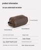Men's Genuine Leather Clutch & Wash Bag - High-End Retro Design