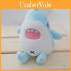 Adorable Plush Shark Keychain Cute Cartoon Shark Bag Pendant Stuffed Animal Toy